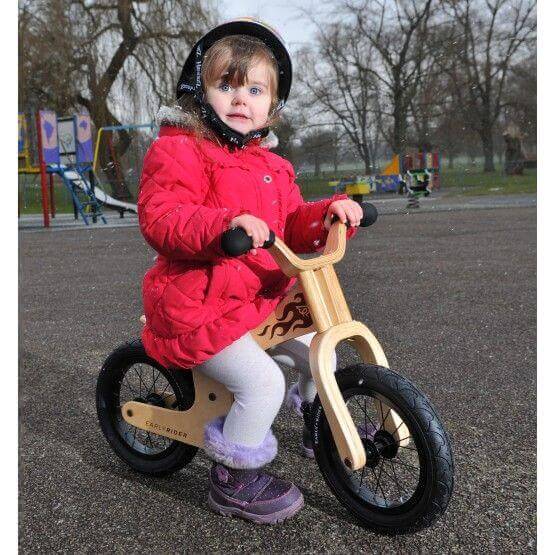 Balance bike little girl