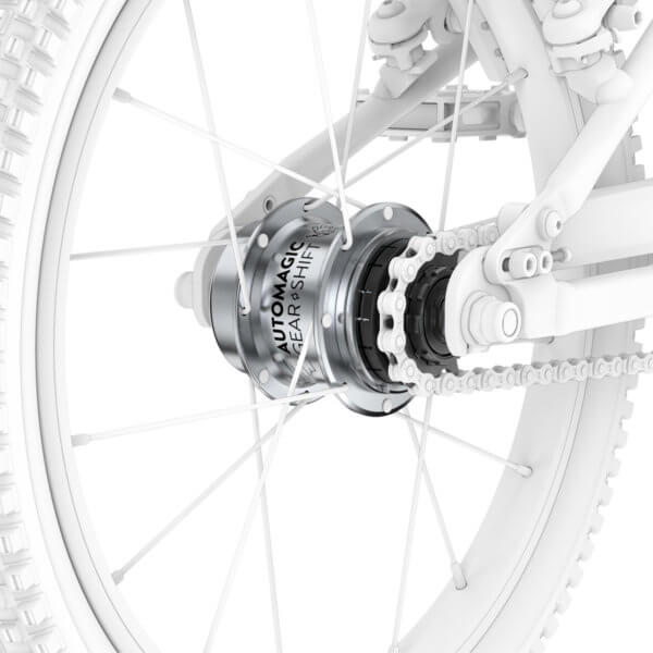 woom 3 Automagic Rear Wheel & Hub