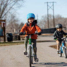 Child riding bike