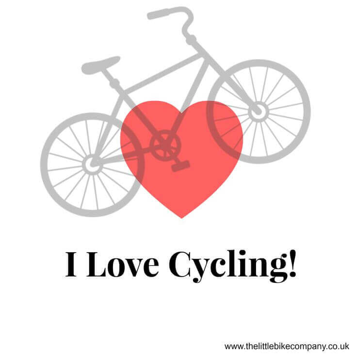 bike and heart I love cycling