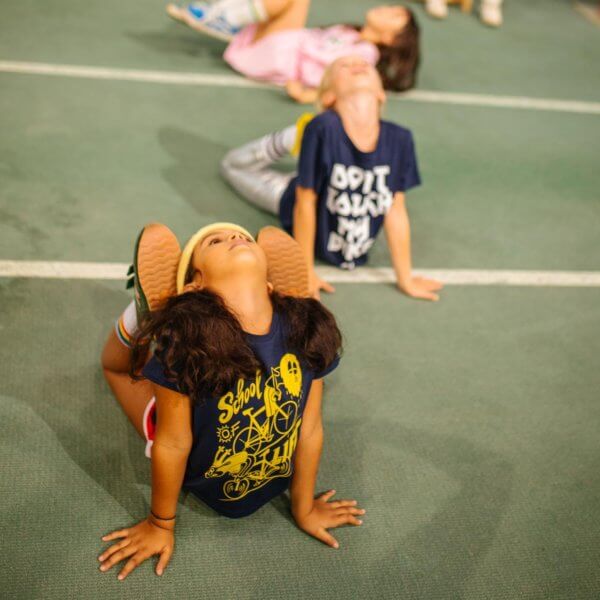 Kids wearing woom T-Shirts