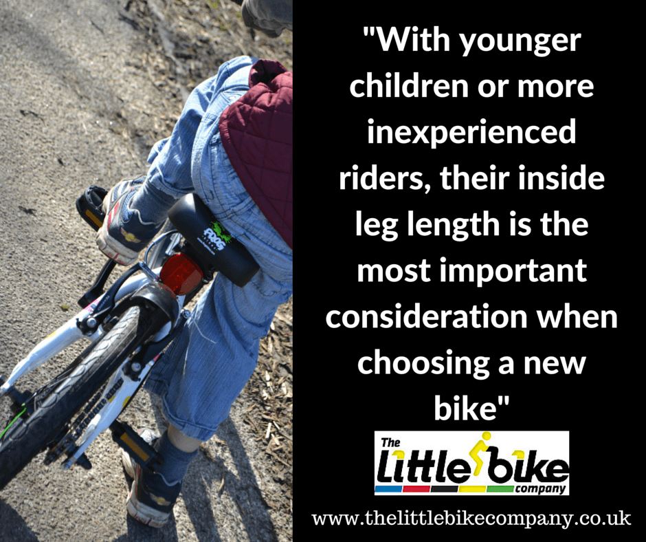 getting the right size bike for your child