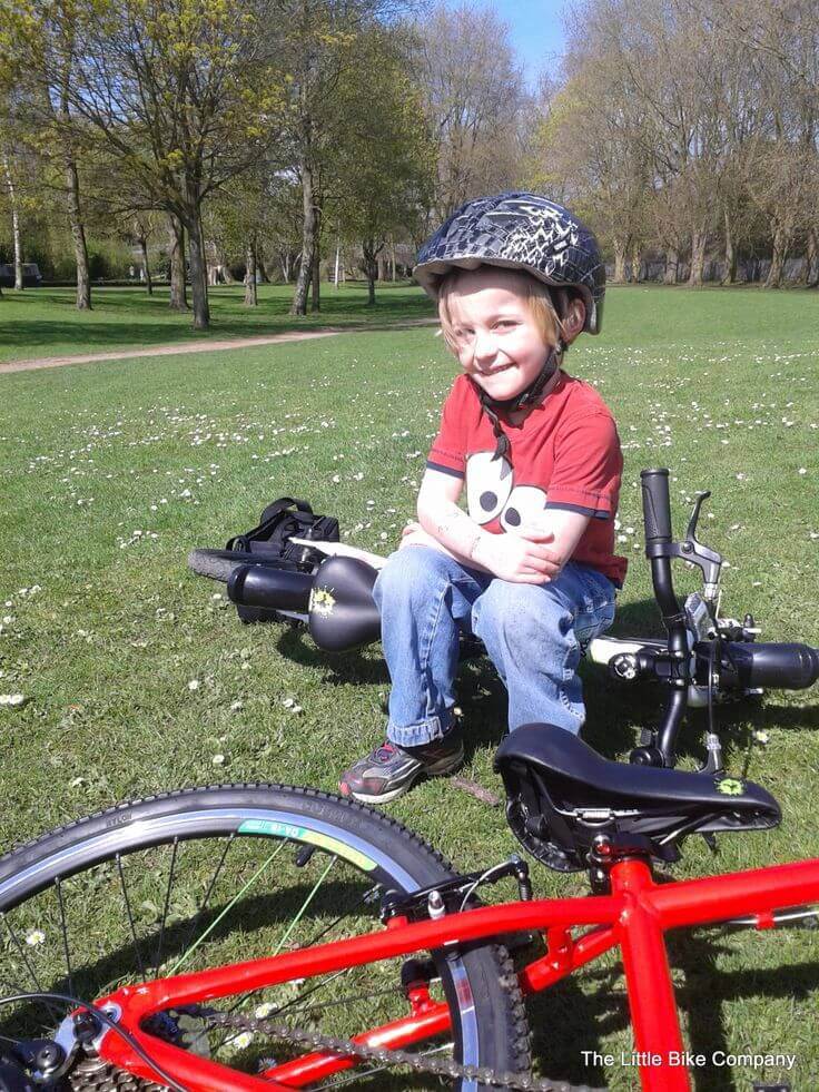 Frog Bikes - Patrick having a rest on his frog 48
