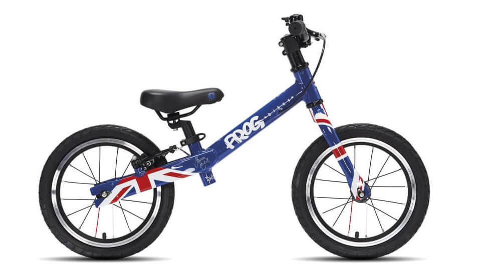 frog balance bike union jack