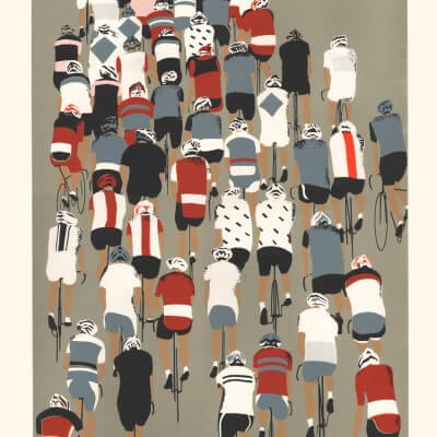 Cycling art prints